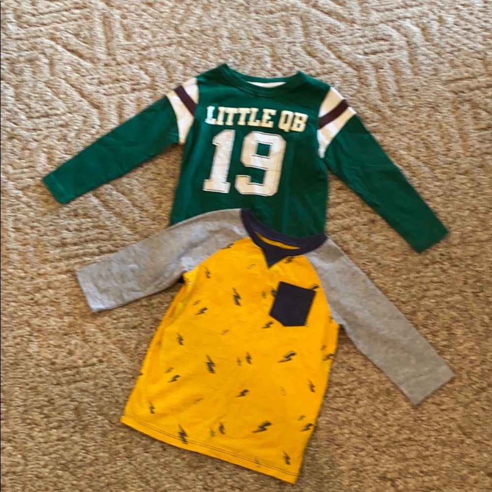 Old Navy long sleeve and Carter’s long sleeve